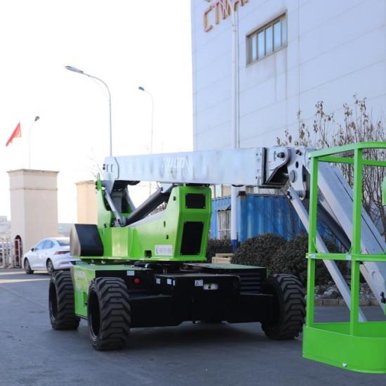 Quality Weight 18500Kg Diesel Telescopic Boom Lift Working Height 34m for sale