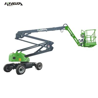 China 60 Foot 65 Electrical Articulating Boom Lift MANLIFT Maximum Platform Height 20m for sale