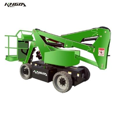 China 50 35 Articulating Boom Lift 45 4wd Weight 6200kg 12V for sale