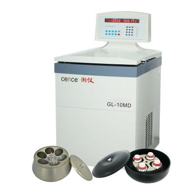 China 10000rpm High Speed Centrifuge GL-10MD with Large Capacity Angle Rotor Swing Rotor Available for sale