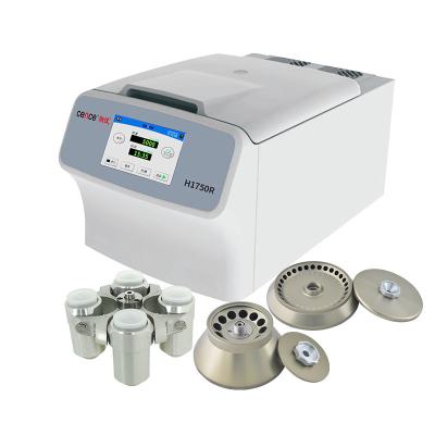 China Benchtop Refrigerated Centrifuge H1750R for Micro Tubes PCR Tube Vacutainer for sale