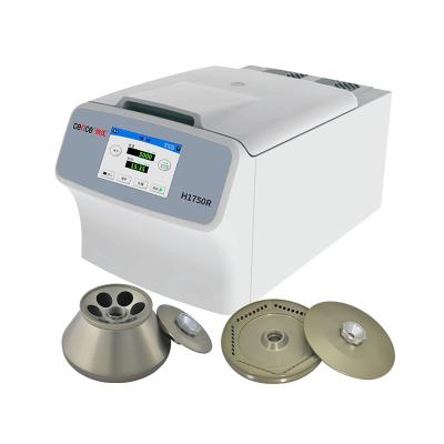 Cina Micro macchina della centrifuga della metropolitana di PCR dei tubi, centrifuga refrigerata ad alta velocità H1750R in vendita