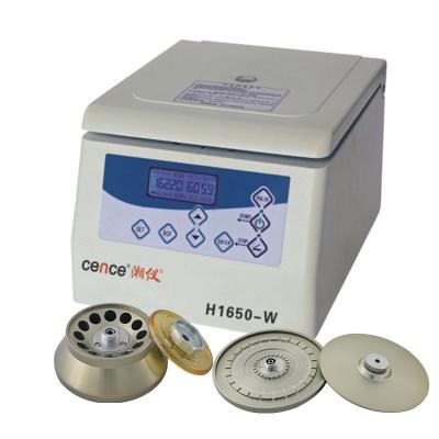 China Benchtop Centrifuge H1650-W for 0.5ml 1.5ml 5ml Tubes and 12-plates 24-plates Capillary Rotor for sale