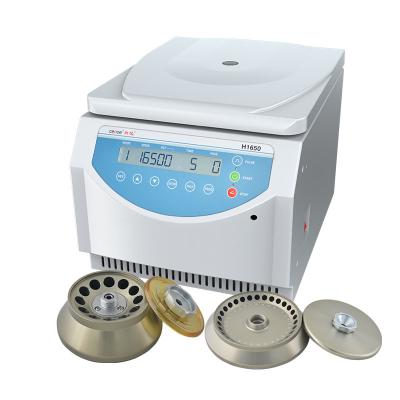 China Lab Centrifuge H1650 Tabletop Centrifuge Max Speed 16500rpm for PCR Strip 1.5ml 2ml 5ml 10ml 30ml 50ml Tubes for sale