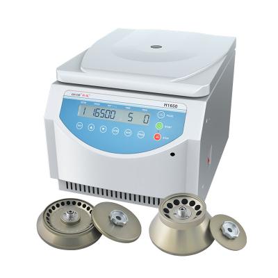 China Tabletop Centrifuge H1650 High Speed Centrifuge With Brushless DC Motor for sale