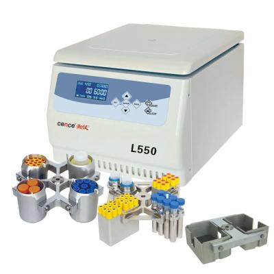 중국 Cence Centrifuge Blood Centrifuge Machine Low Speed Large Capacity Centrifuge L550 판매용