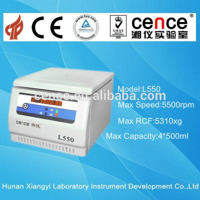 中国 デスクトップの低速大容量の細胞培養の実験室の遠心分離機（L550） 販売のため