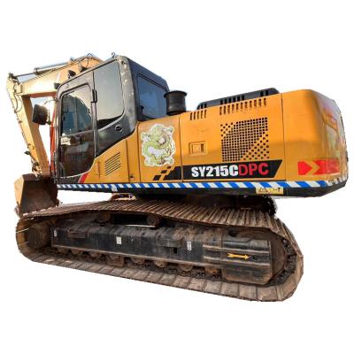 China Secondhand Hydraulic Excavator Sany Sy215c Yellow Construction for sale