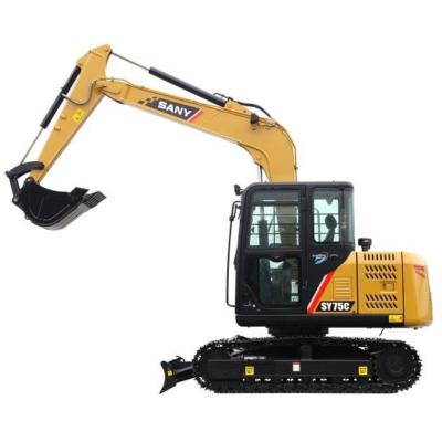 China 7000Kg Used SANY SY75C Excavator For Construction And Agriculture for sale