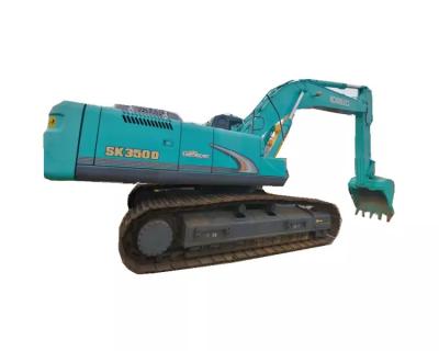 China 35 Ton Used Hydraulic Crawler Excavator Kobelco grande SK350LC-8 en venta