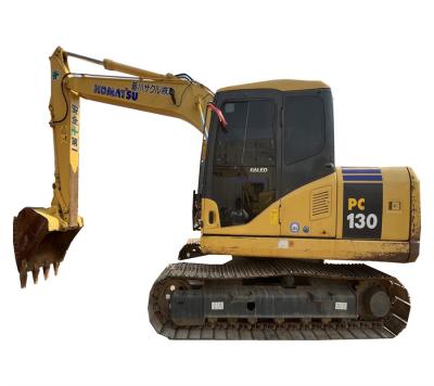 China 13 máquina escavadora usada do Backhoe de Ton Hydraulic Mini Crawler Excavator KOMATSU PC130-7 à venda