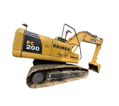 China Excavador Backhoe PC200 KOMATSU de la correa eslabonada de 20 Ton Used Komatsu Excavator Hydraulic en venta