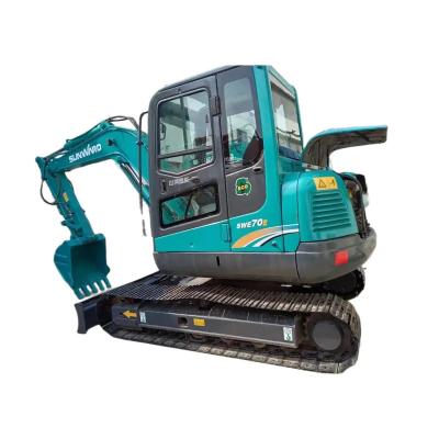 China Sunward Swe70E Used Hydraulic Excavator 7 Ton Mini Used Crawler Excavator for sale