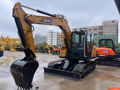China 2022 Used Sany SY75C Excavator Sany Crawler 7.5 Tons Mini Excavator à venda