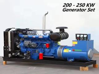 China Diesel van 200 kW-Diesel Generatorreeksen Open Generator voor Huishouden Te koop