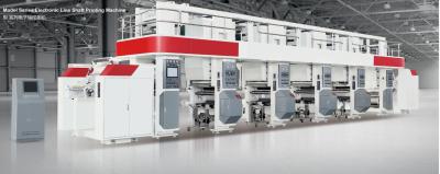 China A máquina de impressão automatizada ELS do filme da transferência térmica do rolo para o plástico 300m/min 750mm desenrola/servo motor da rebobinação 3-50kgf à venda