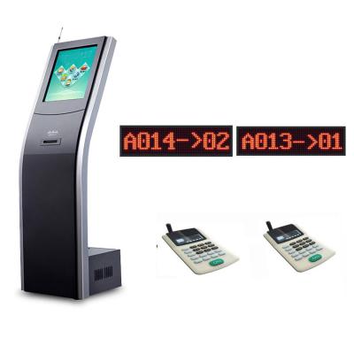 China Customer Care Service Center IR Touch Panel Token Number Customer Queuing System for sale