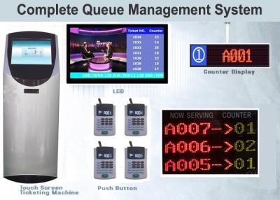 China Automatic Thermal Printer Ticket Dispenser Token Display QMS Queue Management System for sale