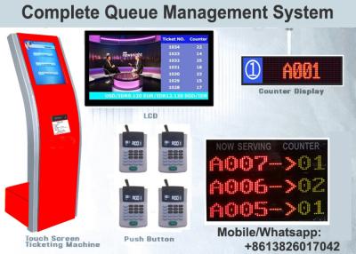 China Automatische intelligente Multi-Services der Karten-Zufuhr elektronisches Bank-Reihen-System zu verkaufen