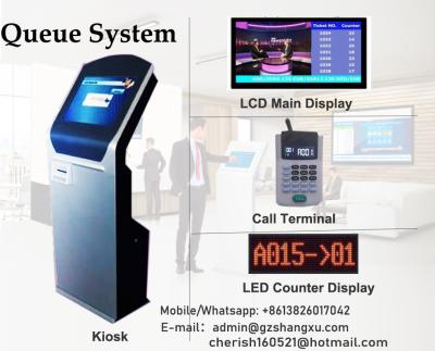 China Electronic Queuing Number System Wireless Touch Screen Ticket Dispenser for sale