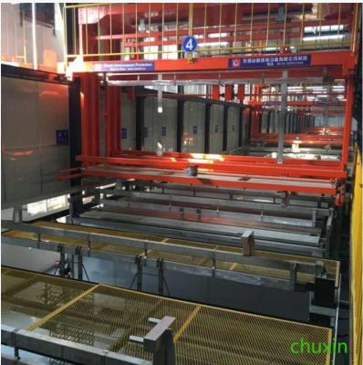 China Automated Plating Line Customizable Installation Space for Silver Plating zu verkaufen