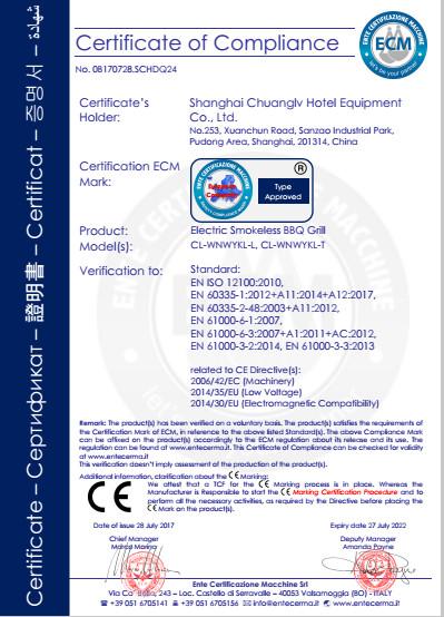 CE - Shanghai Chuanglv Catering Equipment Co., Ltd