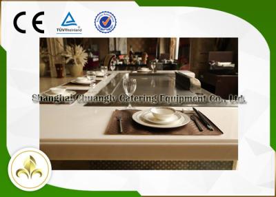 China Electromagnetic Indoor Outdoor Hibachi Table 7 Seats With Air Extractor for sale