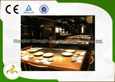 China Professional Japanese Teppanyaki Grill Table 7 Seats Capacity For Shellfish / Vegetable for sale