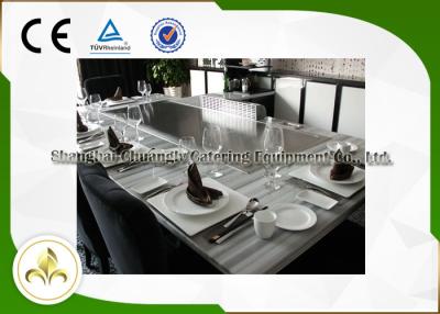 中国 排気清浄機 8 席鉄板焼きグリルテーブル日本料理レストラングリルテーブル 販売のため