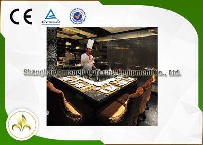 China Nine Seats Commercial Hibachi Grill , LPG / Pipeline Natural Gas Hibachi Grill for sale