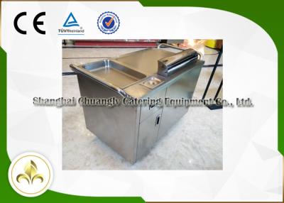 China S/S Barbeque Mobile Teppanyaki Grill Outdoor Flat Top Griddle High Efficiency for sale