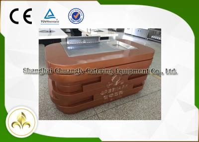 China Mobile Teppanyaki Grill Portable Hibachi Table Electromagnetic Induction Heating for sale