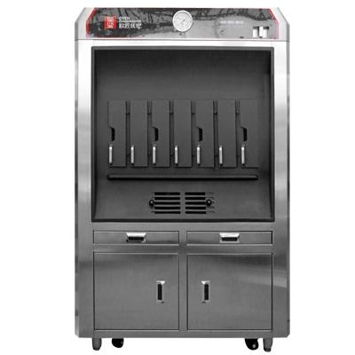 China OVEN GRANDMASTER KT10 Commercial Charcoal Fish Grill Machine - Single Layers 4 Grids Charcoal for sale