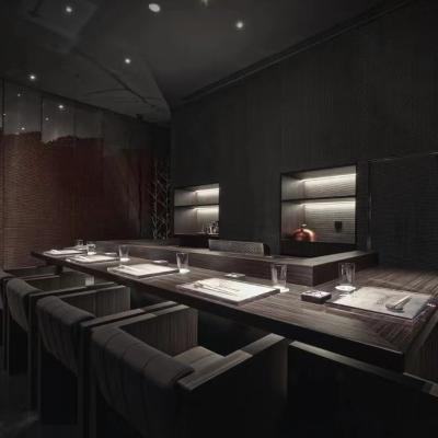 China 8 - 10 Seats Japanese Restaurant Teppanyaki Grill Table Rectangle Shape for sale