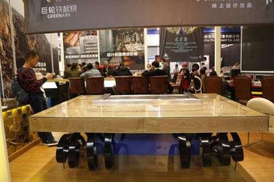 China Grill-Tabelle flüchtige Sitzelektrische Teppanyaki Hibachi des Zeit-Rechteck-acht zu verkaufen