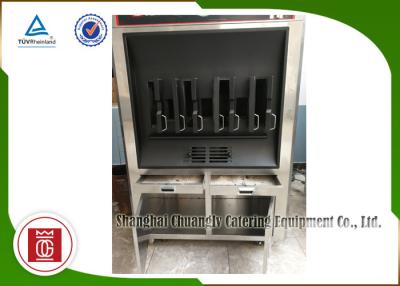 China El pescado de la calefacción 8 del carbón de leña espacia rectángulo de una sola capa forma el equipo de la parrilla de los pescados en venta