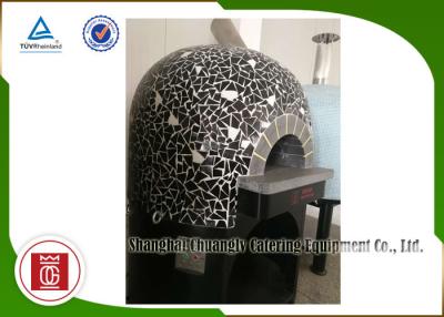 China Baldosas cerámicas de acero inoxidables de Oven Gas Heating Lava Rock de la pizza al aire libre de Italia en venta