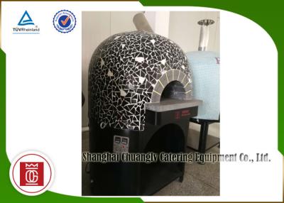 China Italy Type Napoli Pizza Oven Natural Lava Rock Gas Heating , Black or Red Ceramic Tiles for sale