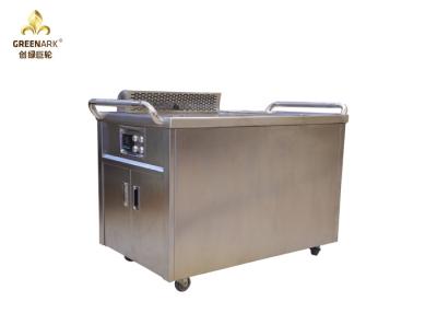 China Induction Mobile Teppanyaki Grill Table Electrostatic Fume Down Exhaustion for sale