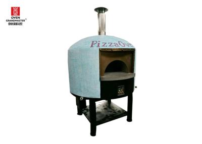 China Restaurant Italy Stainless Steel Pizza Oven Gas Heating Napoli Style Lava Rock for sale