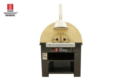 China Gas Heating Italy Pizza Oven Lava Rock Neapolitan Pizza Type Commercial Gas Pizza Oven for sale