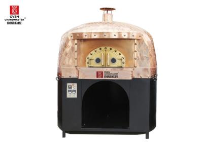 China Stainless Stell Italy Pizza Oven Gas Heating Natural Lava Rock Interior Material for sale