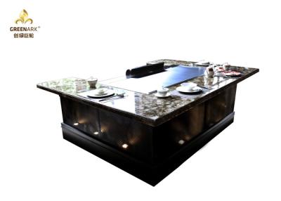 China Electric Teppanyaki Hibachi Grill table with sunken air inlet design for sale