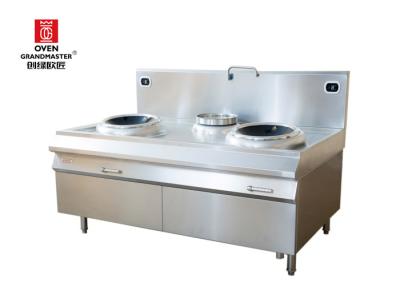 China Restaurant / Kitchen Commercial Induction Stove Two Heads Single Tail for sale