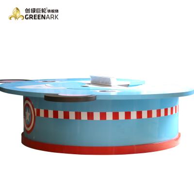 中国 発煙の清浄器が付いている長方形のTeppanyakiのグリルのテーブルの誘導加熱 販売のため