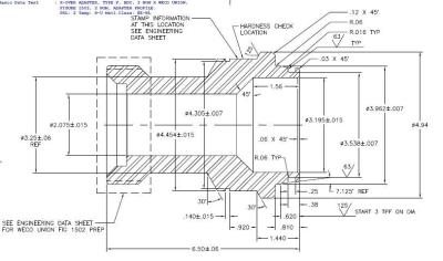 China X-OVER ADAPTER, TYPE F, BDY, 3 NOM X WECO UNION,FIGURE 1502, 2 NOM, for sale