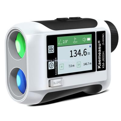 China kaemeasu Voice Broadcast Golf Rangefinder Laser Range Finder Telescope With LCD Touch Screen J600 for sale