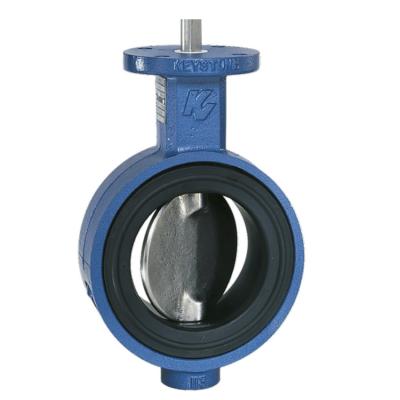 China Keystone F9 Series Butterfly Flow Control Valve With Pneumatic Actuator Te koop