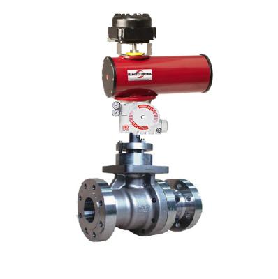 China control valve KOSO 300W with rotork RC pneumatic valve actuator and flowserve 3200MD valve positioner for sale