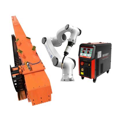 China Hans E5 6 Axis Welding Robot With Torch And Rails System For Mig Mag Tig Welding Solution for sale